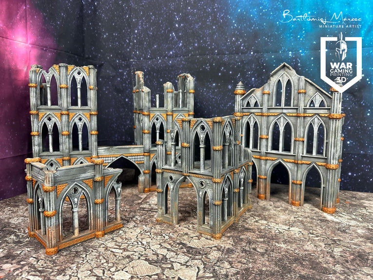 Cathedral ruins 2.0 - painted version