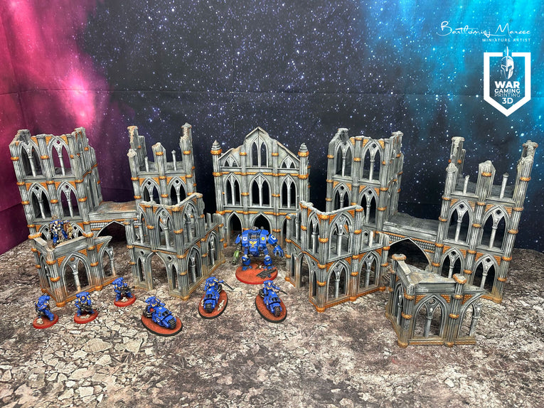 Cathedral ruins 2.0 big bundle - unpainted version