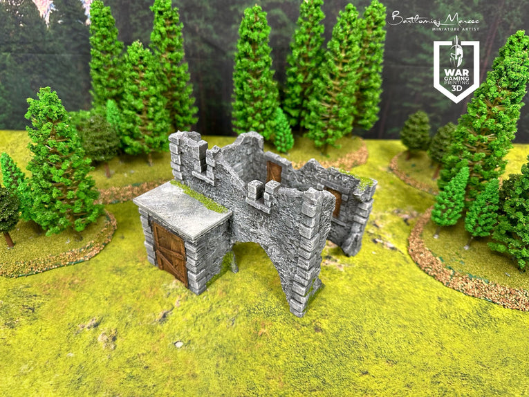 Old world ruins - painted version