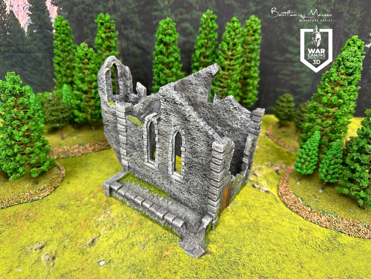 Old world ruins - painted version