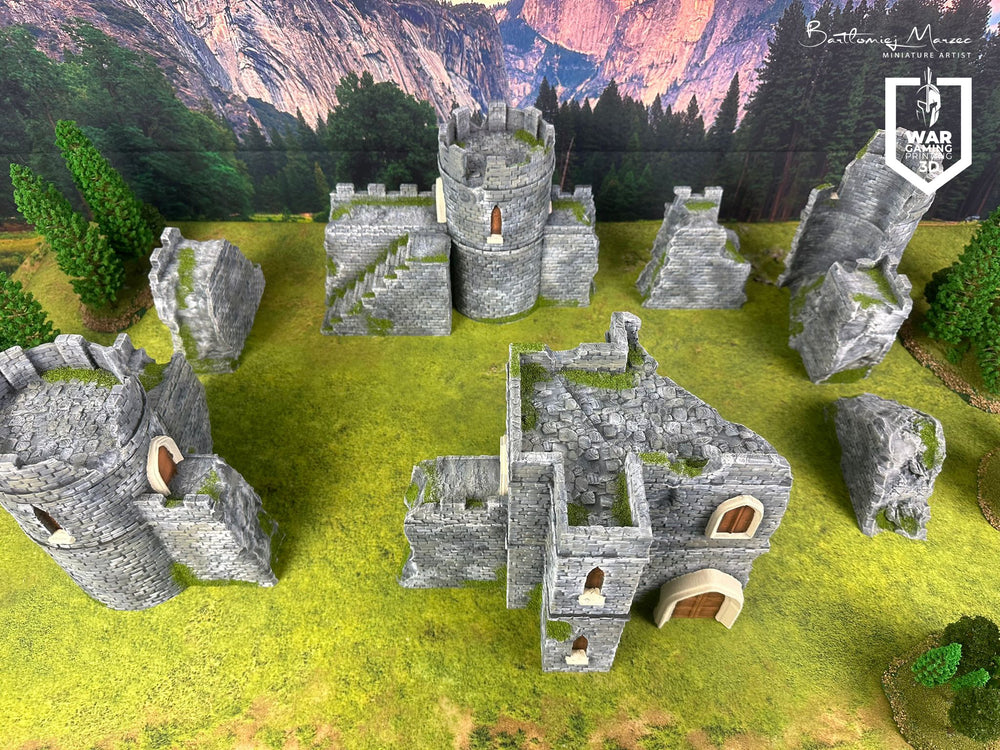 Castle ruins - unpainted version