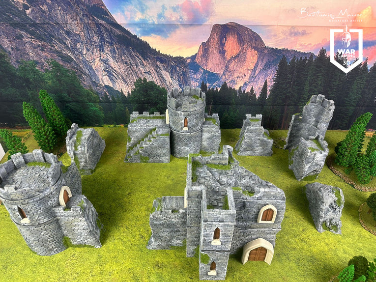 Castle ruins - painted version