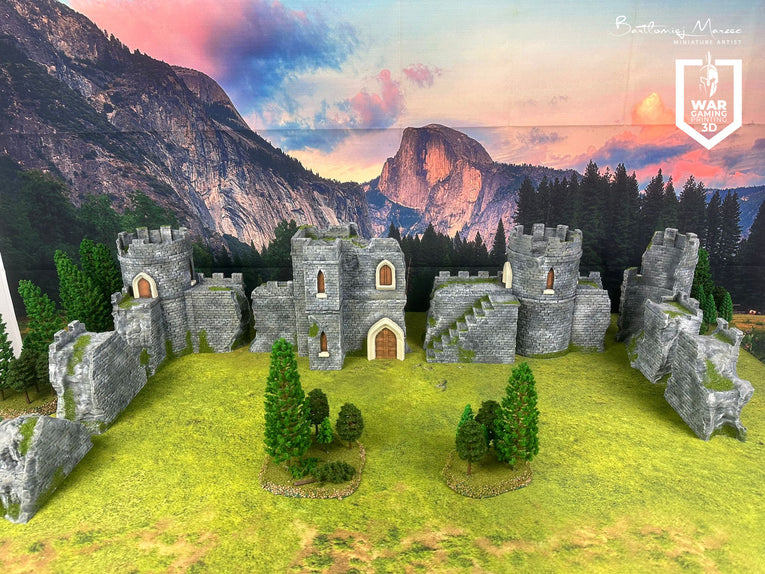 Castle ruins - painted version