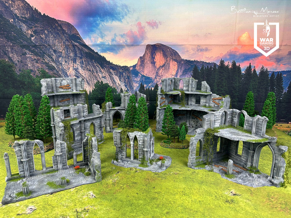 Fantasy ruins - painted version